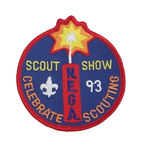 Boy Scouts Vintage Patch Celebrate Scouting Show 1993 Embroidered Red Blue