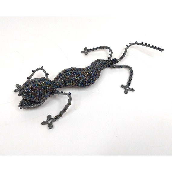 陶器の飾り　ヤモリ チビ陶器の家守（ヤモリ）壁飾り（アカ尾巻） - 陶器の招き猫