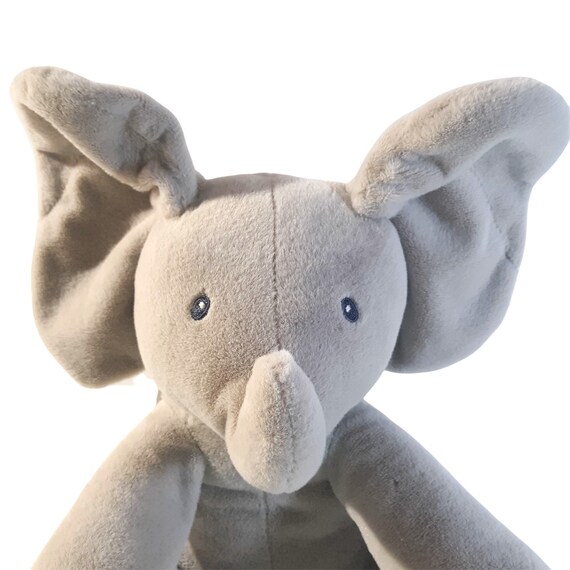 peeking elephant plush toy