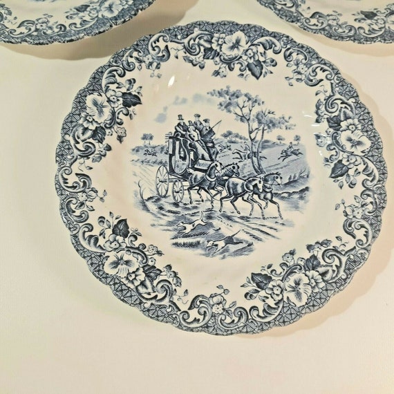 JOHNSON BROTHERS COACHING SCENES 6-1/4" BREAD & BUTTER or DESSERT PLATE! 