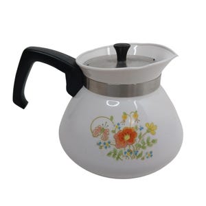 Vintage Corning Ware 6-Cup Tea Pot Wildflower P-104