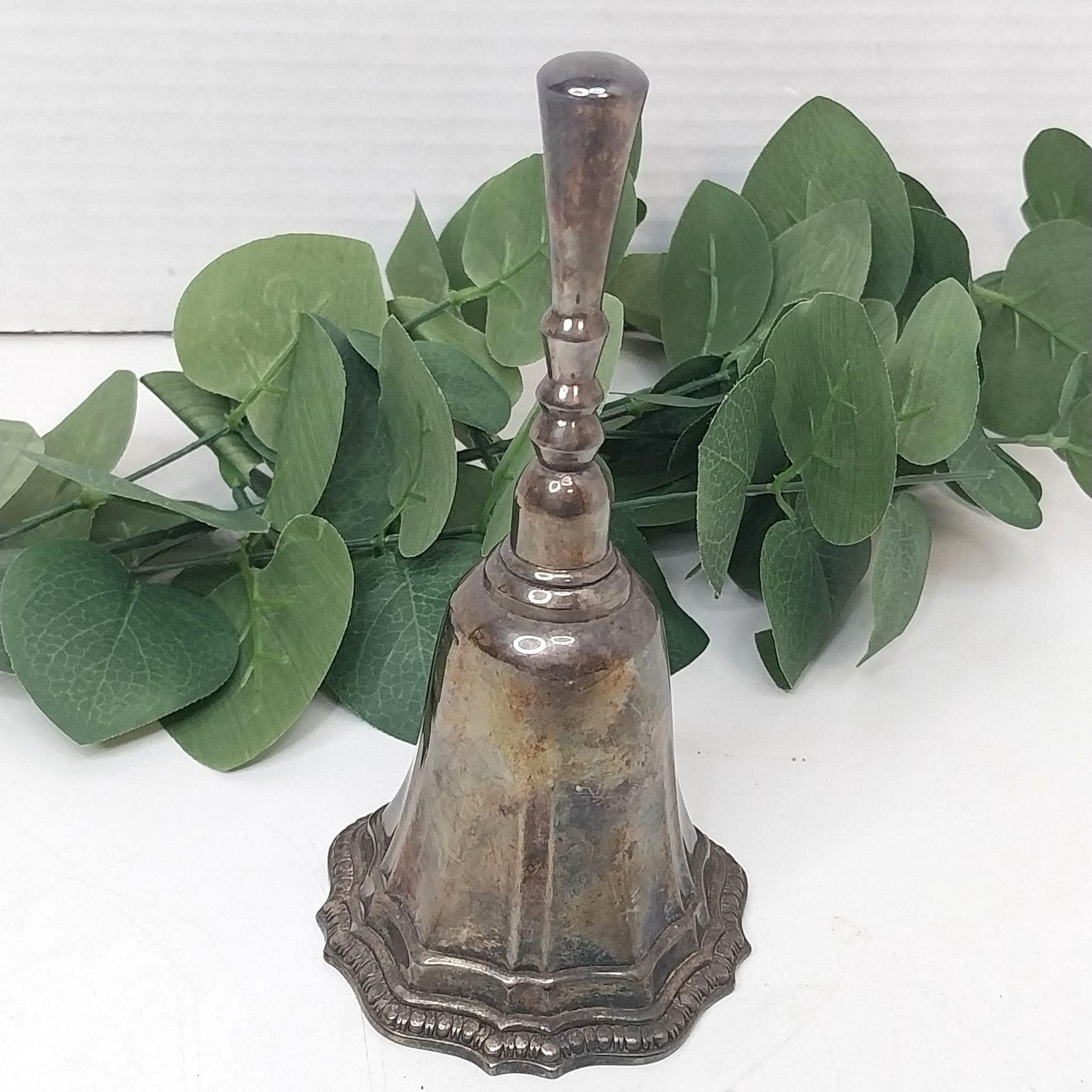 Vintage Silver Hand Bell - Etsy