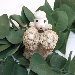 Vintage Ceramic Poodle With Hat - Etsy