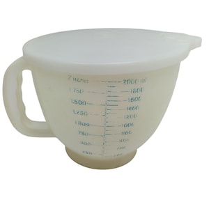 Tupperware Vintage Mix N Store Measuring Mixing Bowl Lid Spout 8 Cups 500-7