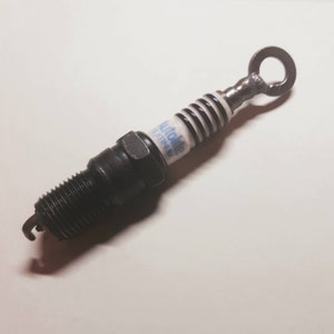 Authentic Spark Plug Keychain - Welding Art Handmade Motorcycle Art