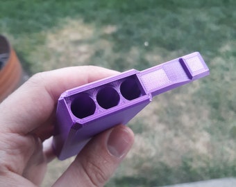 Tampa deslizante impressa em 3D com 3 tubos King Size | Resistente a esmagamento e odores