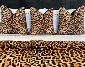 large leopard print cushions