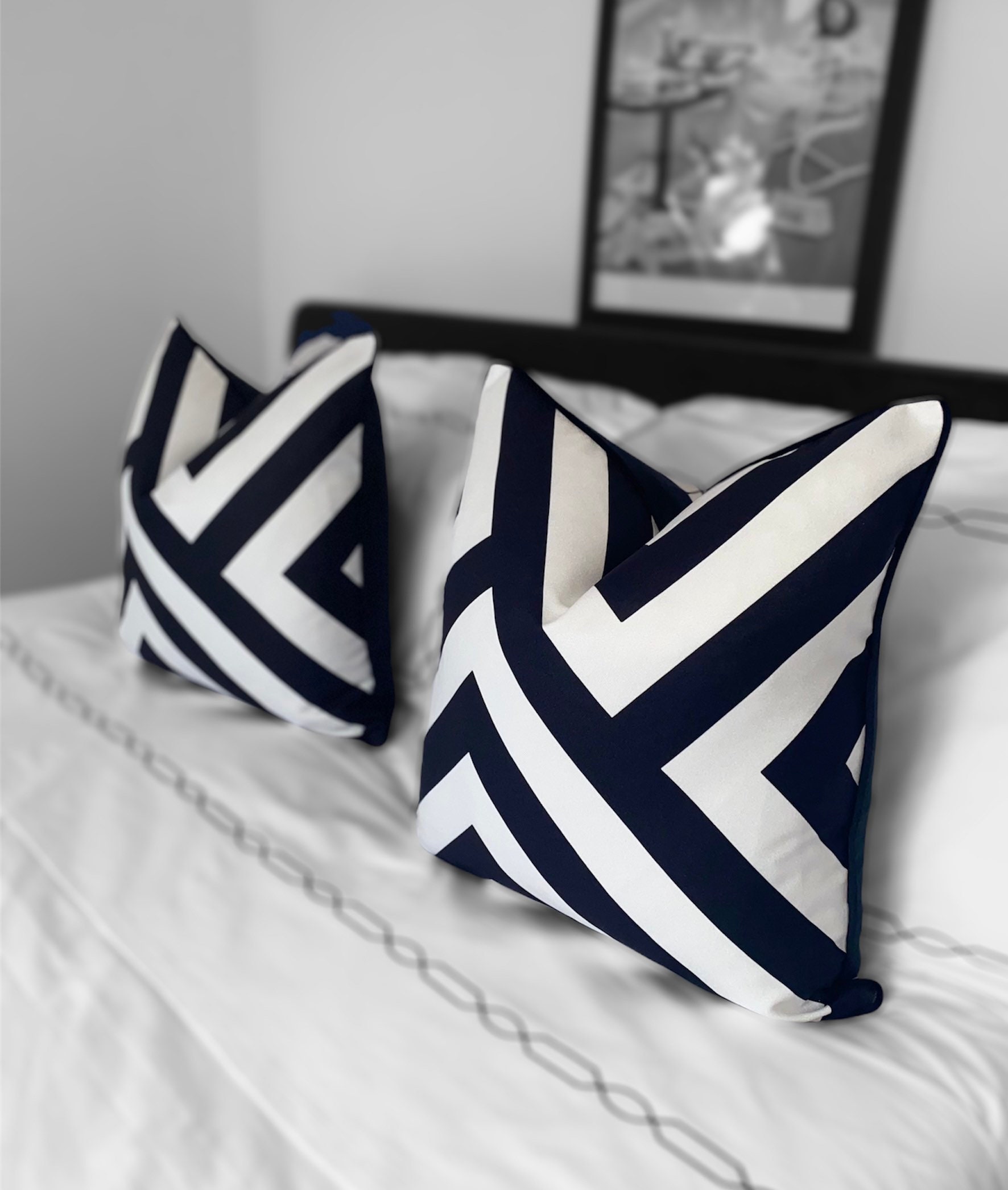 Black and white chevron pillows new arrivals