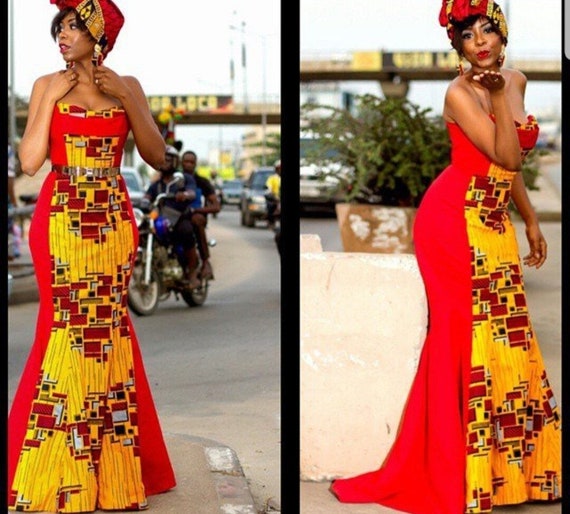 ankara wedding guest dresses