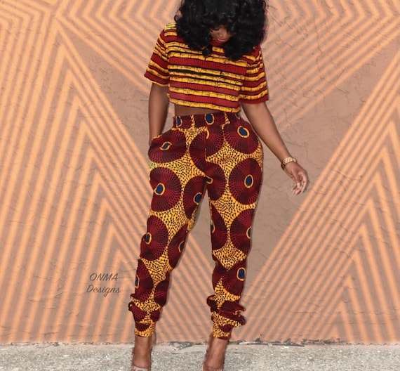 ankara joggers styles