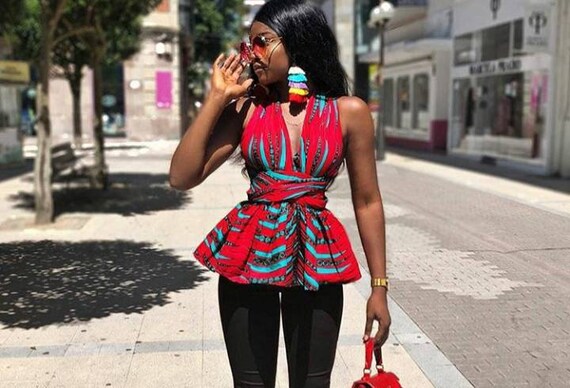 peplum tops made with ankara