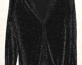 Gold Lurex Cardigan Etsy