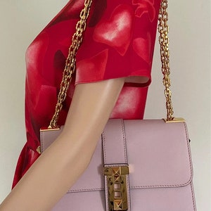 Mario Valentino Spa Bag Red And Gold Stunning