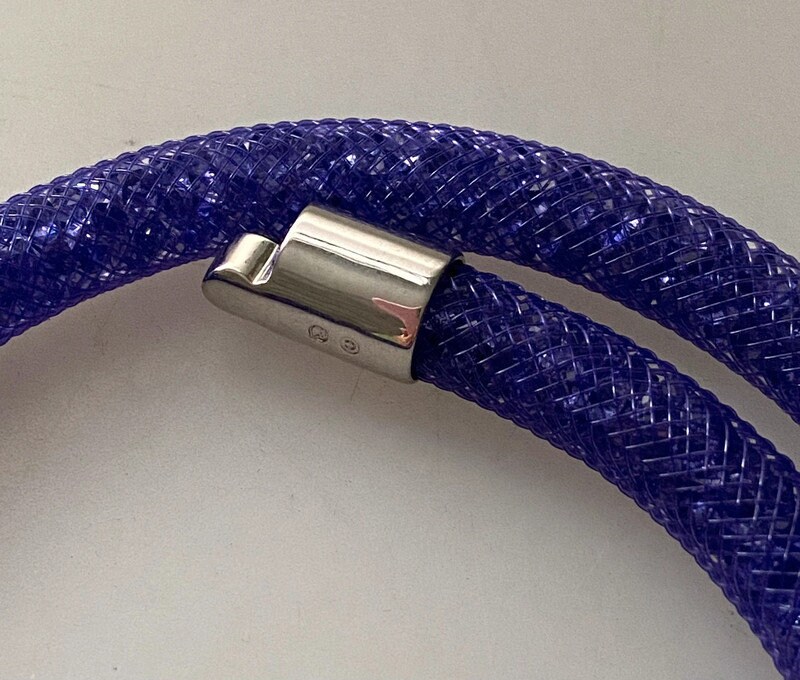 SWAROVSKI Purple Stardust Double Bracelet Box Superb Etsy Denmark