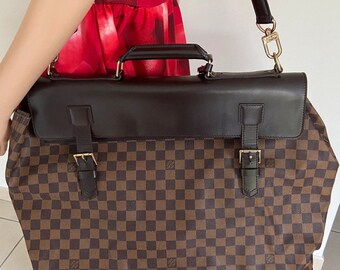 Louis VUITTON large west end travel bag in superb ebony damier canvas