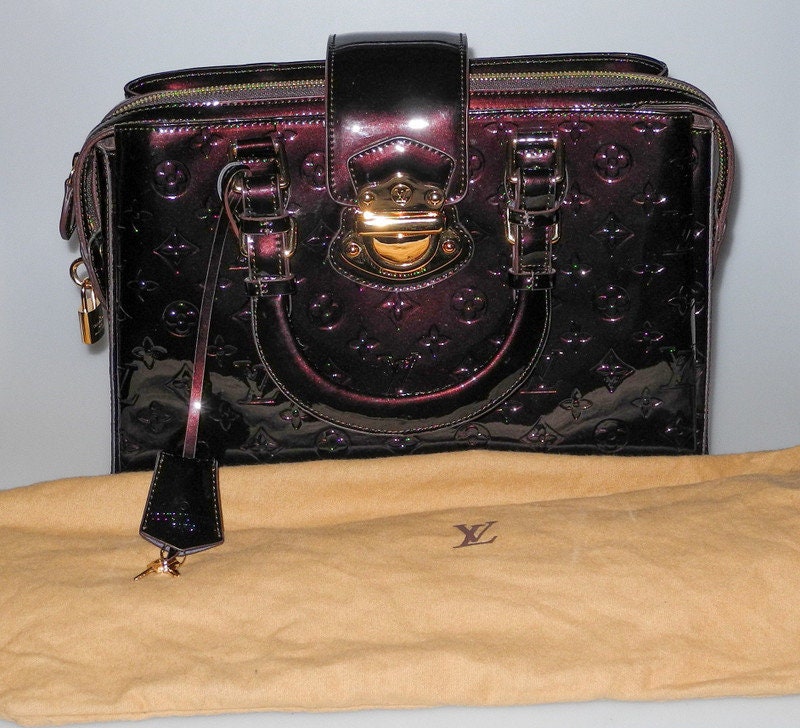 Louis Vuitton Amarante Monogram Vernis Melrose Avenue Bag