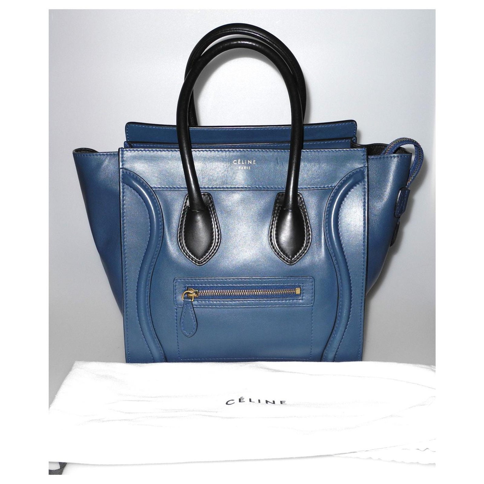 Celine micro hotsell luggage blue
