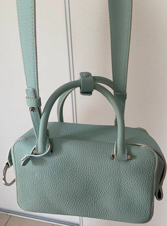 Delvaux Cool Box Mini Bull Calf Bag Celadon, Shoulder Strap, dustbag, Superb