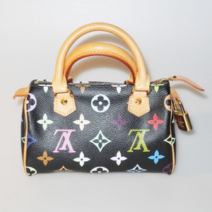 Louis Vuitton, Bags, Louis Vuitton Mini Speedy Multicolor With Additional  Strap