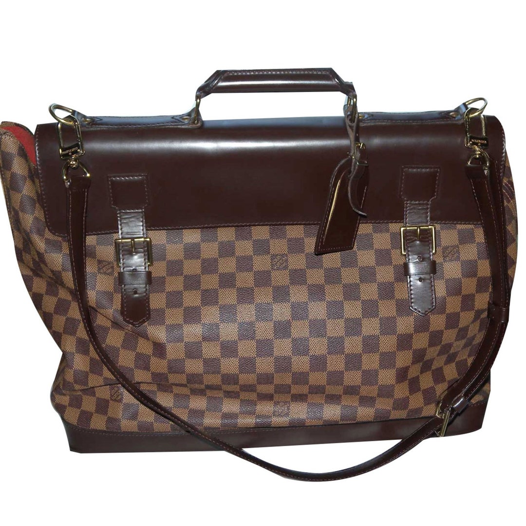 Louis Vuitton West End Large Travel Bag in Damier Ebene Canvas Shoulder Strap Superb Etsy