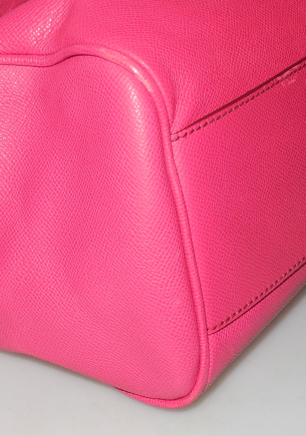 DOLCE & GABBANA Sicily Large Raspberry Pink Leather Bag 