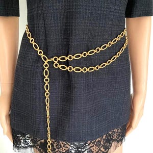 Chanel inspired chain belt sale