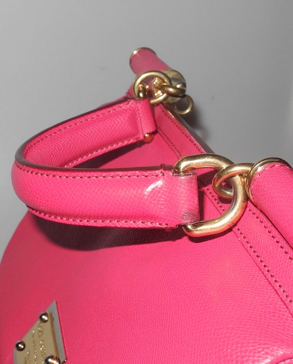 DOLCE & GABBANA Sicily Bag Large Raspberry Leather Bag -  Sweden