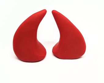 RED HORNS | Medium | Glue On | Demon Horns