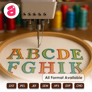 Zenspirations Embroidery Font