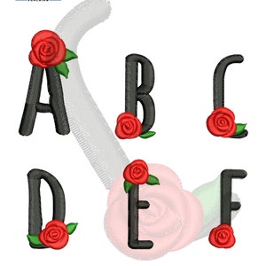 Floral Alphabet Embroidery Font Designs Machine Embroidery Fonts File Instant Download