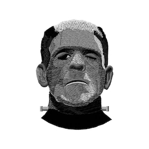 Frankenstein Monster Embroidery Designs Frankenstein Monster T-Shirt Machine Embroidery Digital File Instant Download