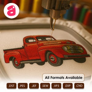 Ford F Series Truck Machine Embroidery Design