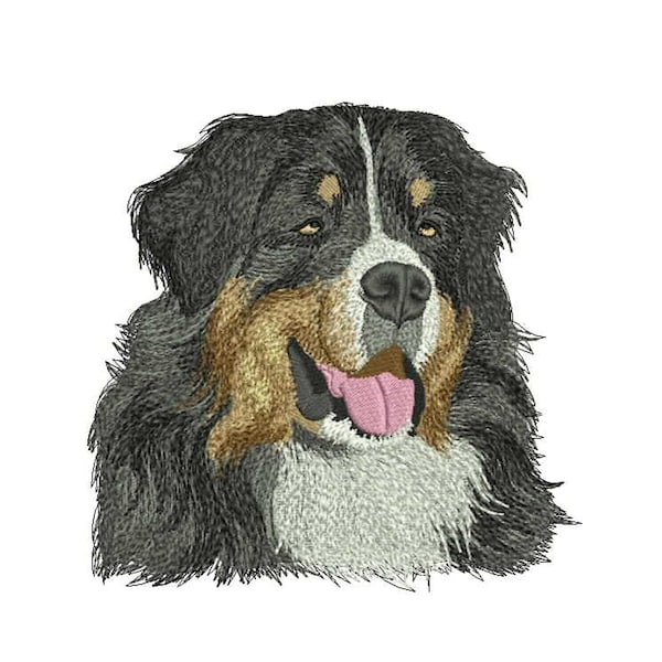 Bernese Mountain Dog Embroidery Designs Dog face Machine Embroidery Digital Designs