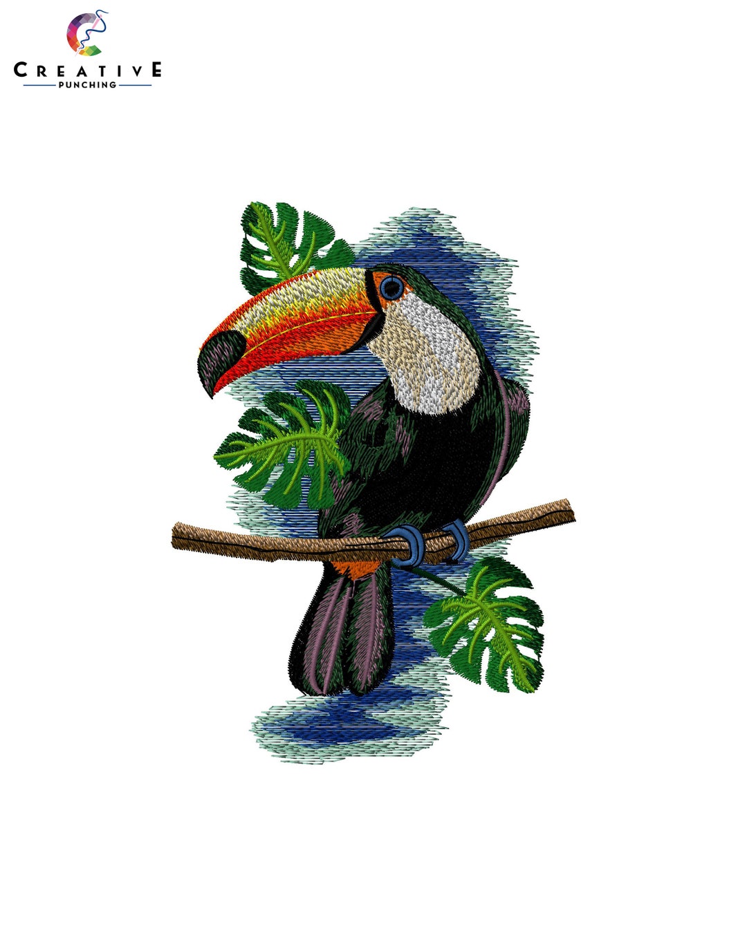 Toco Toucan Embroidery Designs Toco Toucan Applique Embroidery Etsy