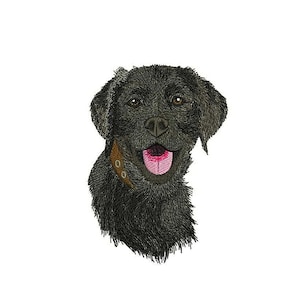 Black Lab Dog Embroidery Designs Black dog face Machine Embroidery Digital Designs Instant Download