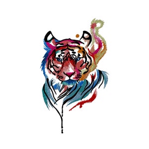 Tiger Embroidery Designs A Tiger is a Wild Animal Machine Embroidery Designs Digital File download