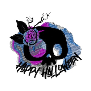 Happy Halloween Embroidery designs Happy Halloween Machine Embroidery T shirt Designs Trandy embroidery digital file Download