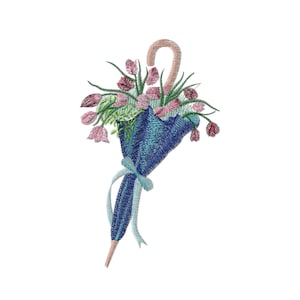 Floral Umbrella Embroidery Designs floral Umbrella Embroidery Designs Digital File Instant Download