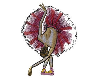 Dancing Girl Embroidery Designs Ballet Dancing Embroidery Designs  Digital File Instant Download