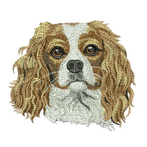 Cavalier King Charles Spaniel logo Dog Embroidery Designs Cavalier King Charles Dog Machine Embroidery Designs Digital file Instant Download