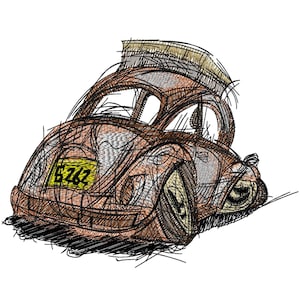 Vintage Car Embroidery Designs Muscle Car Machine Embroidery designs File digitale Download istantaneo