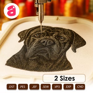 Cane Corso Dog Machine Embroidery Design