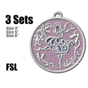 New Year Dancing Free Standing Lace Embroidery Designs (Digital Download)