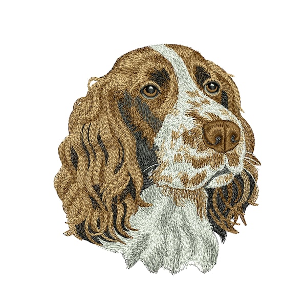 Diseños de bordado de perro Springer Spaniel Diseños de bordado de máquina de perro Springer Spaniel Archivo digital Descarga instantánea