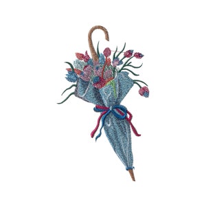 Umbrella Floral Embroidery Designs Flower Umbrella Machine Embroidery Digital Designs