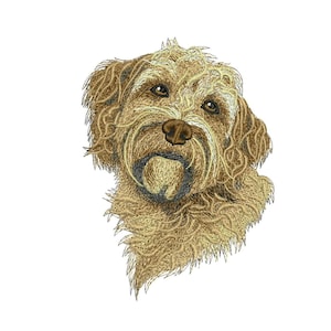 Labradoodle Dog, Goldendoodle Dog Embroidery Designs Dog face T-Shirt Machine Embroidery Digital File Instant Download