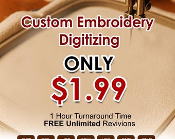 Custom Embroidery Digitizing Service, Logo & Image Design