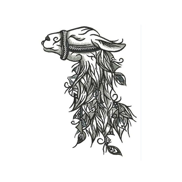 Llama Embroidery Design Cute Llama Cross Stitch Llama Digital  file Instant Download