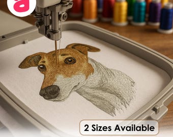 Greyhound Dog Machine Embroidery Design
