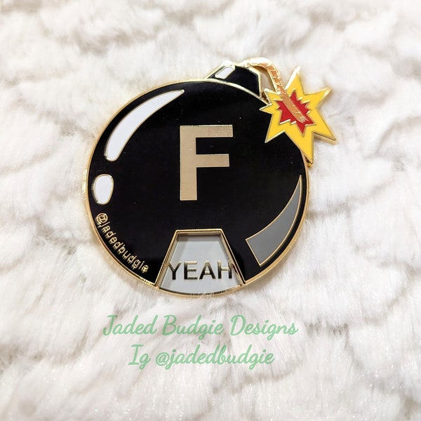 Original Interactive F Bomb Pin